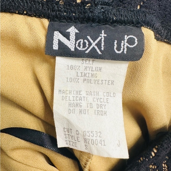 Vintage Pants Y2K Lace Black Floral Gothic Whimsigoth Wide Leg Size Small - Picture 5 of 6